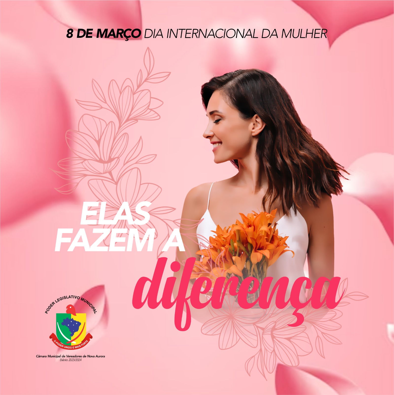 You are currently viewing Mensagem de Feliz Dia Internacional da Mulher dos Vereadores de Nova Aurora